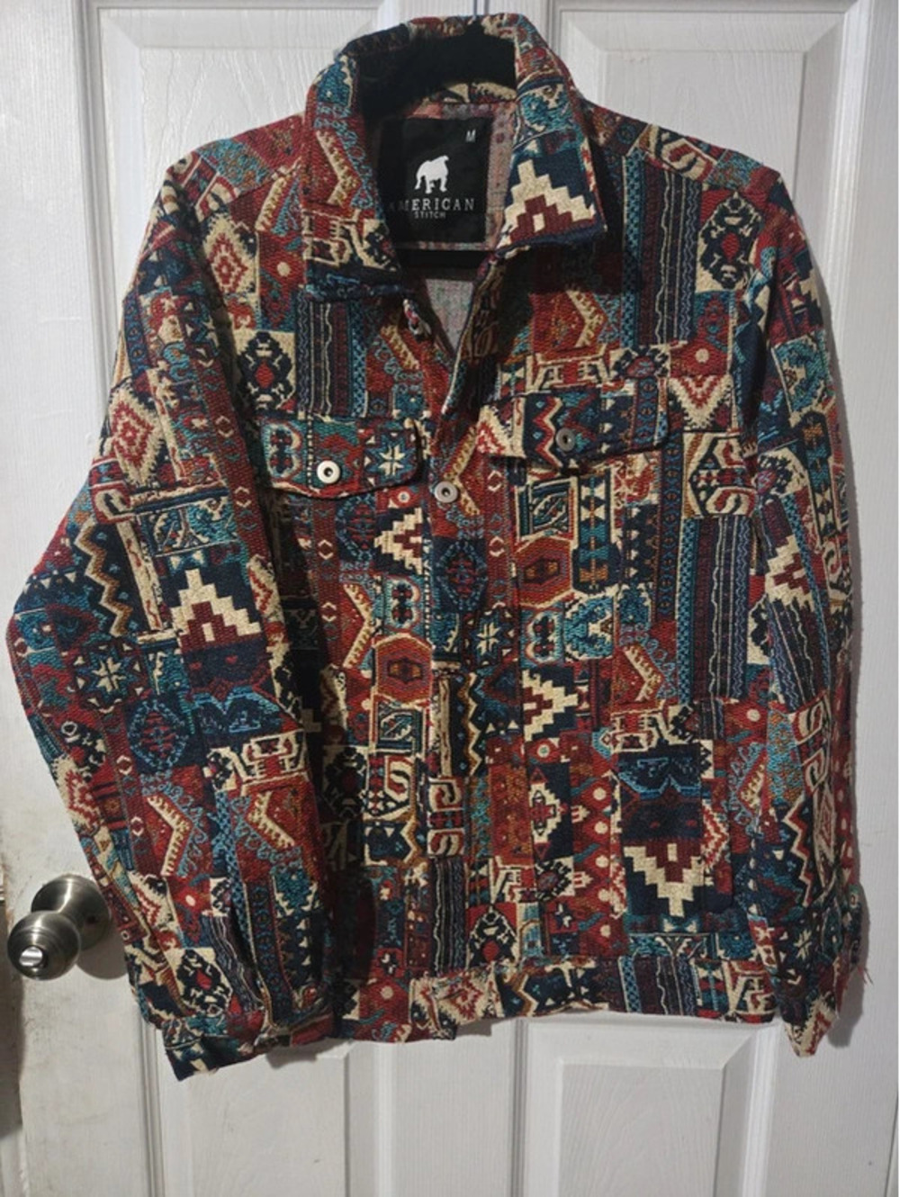 American stitch tapestry jacket size.M